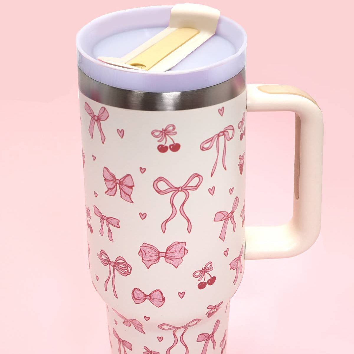 40 oz. Cherry + Bow Tumbler