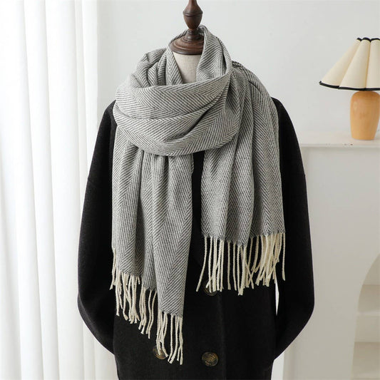 Cozy Water Ripple Wrap Scarf