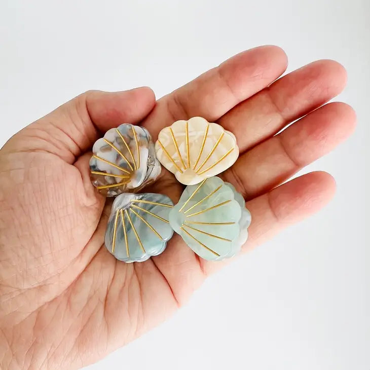 Mini Seashell Claw Clips