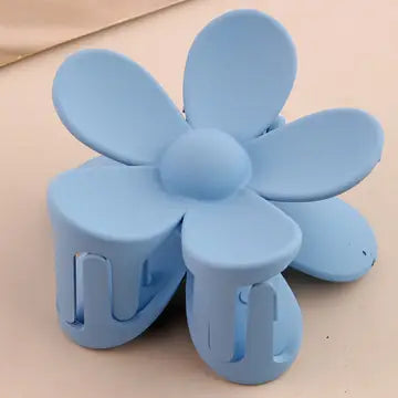 Matte Floral Claw Clips