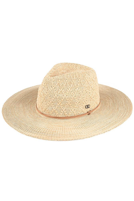 Packable Pattern Panama Hat