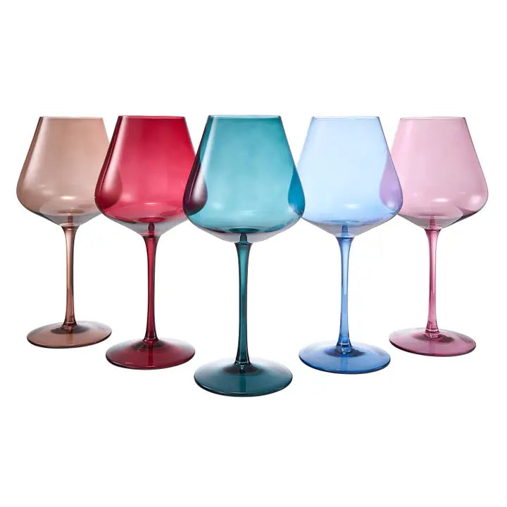 Colored Crystal Wine Glasses