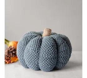Grey Velvet Pumpkin