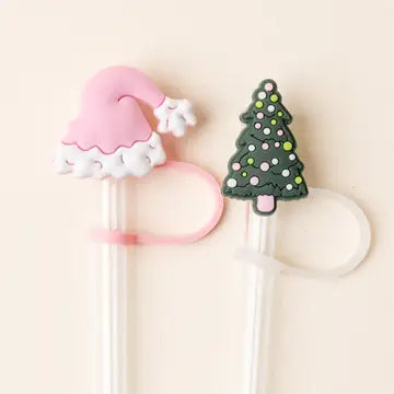 Christmas Straw Topper Sets