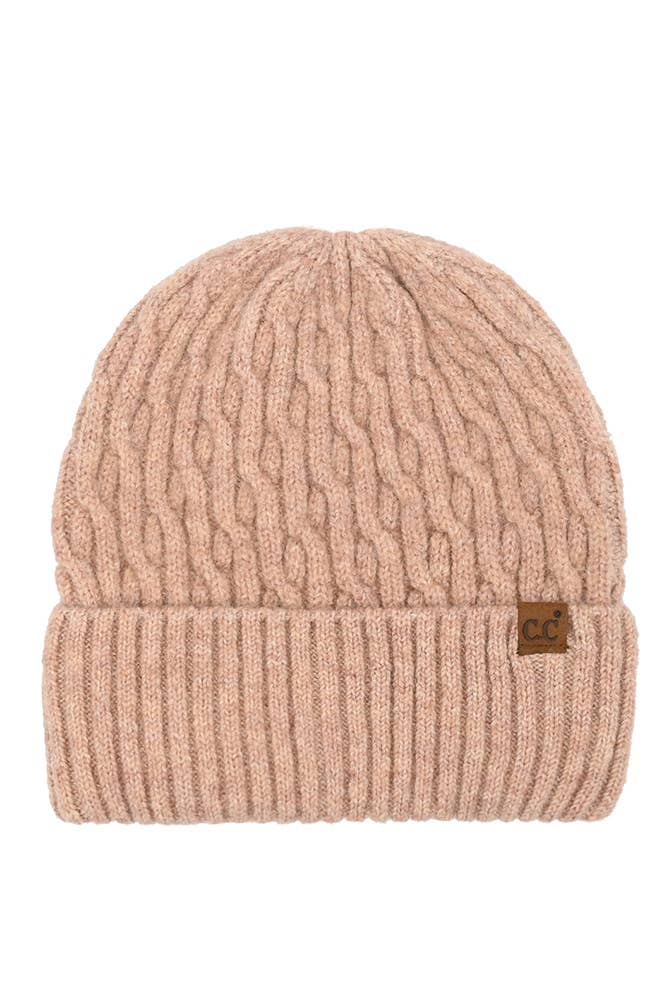 Chain Link Cable Cuff Beanies