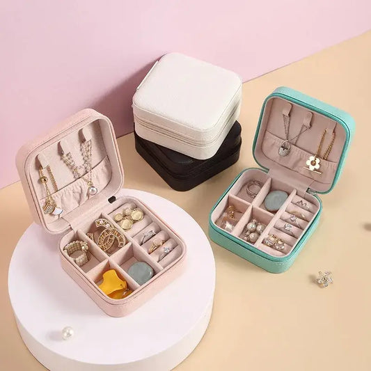 Travel Leather Jewelry Case
