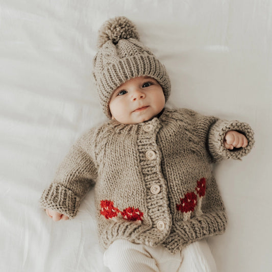 Knit Mushroom Sweater