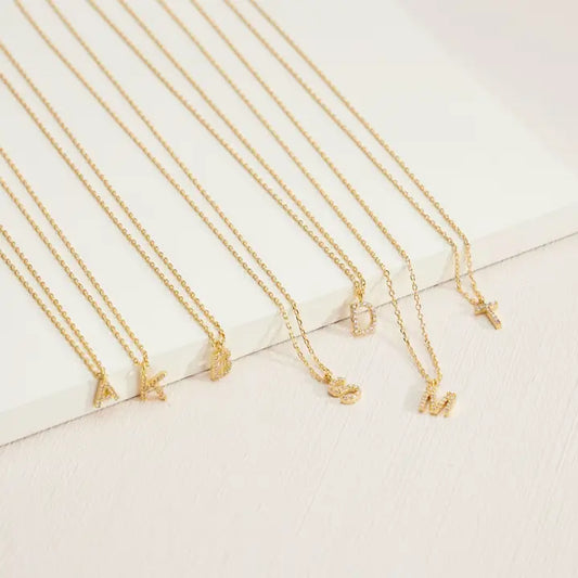 Gold Initial Necklaces