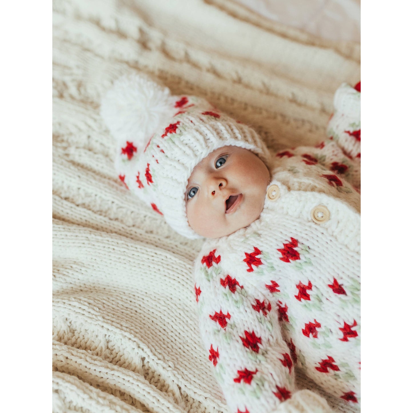 Bitty Blooms Holiday Baby Cardigan