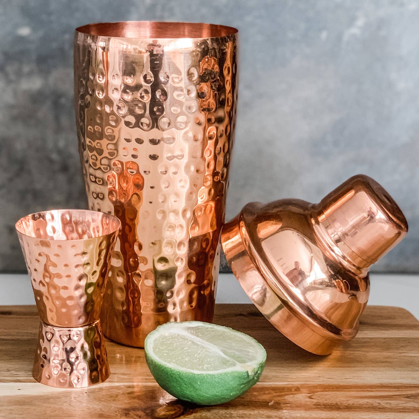 Hammered 22oz Solid Copper Shaker