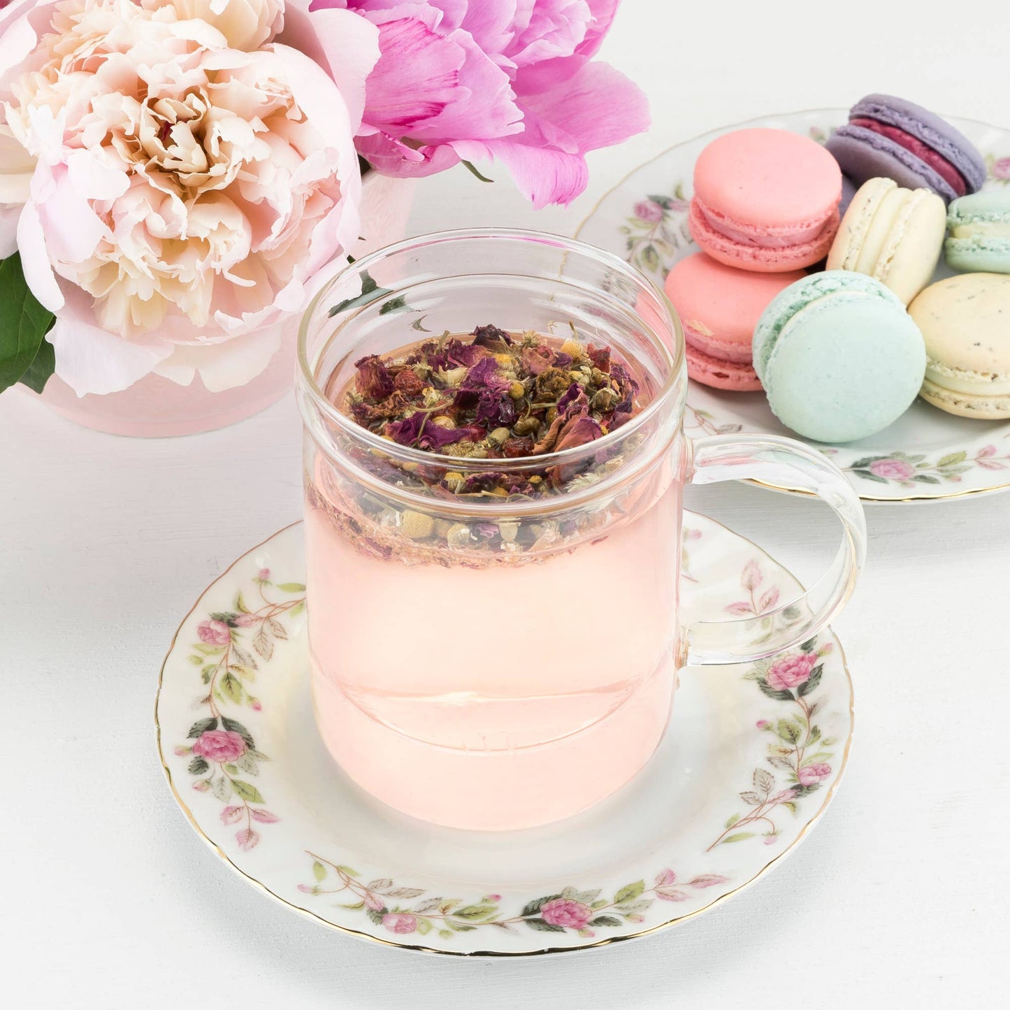Glass Loose Leaf Tea Infuser Mug w/ Lid