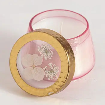 Pressed Floral Candles