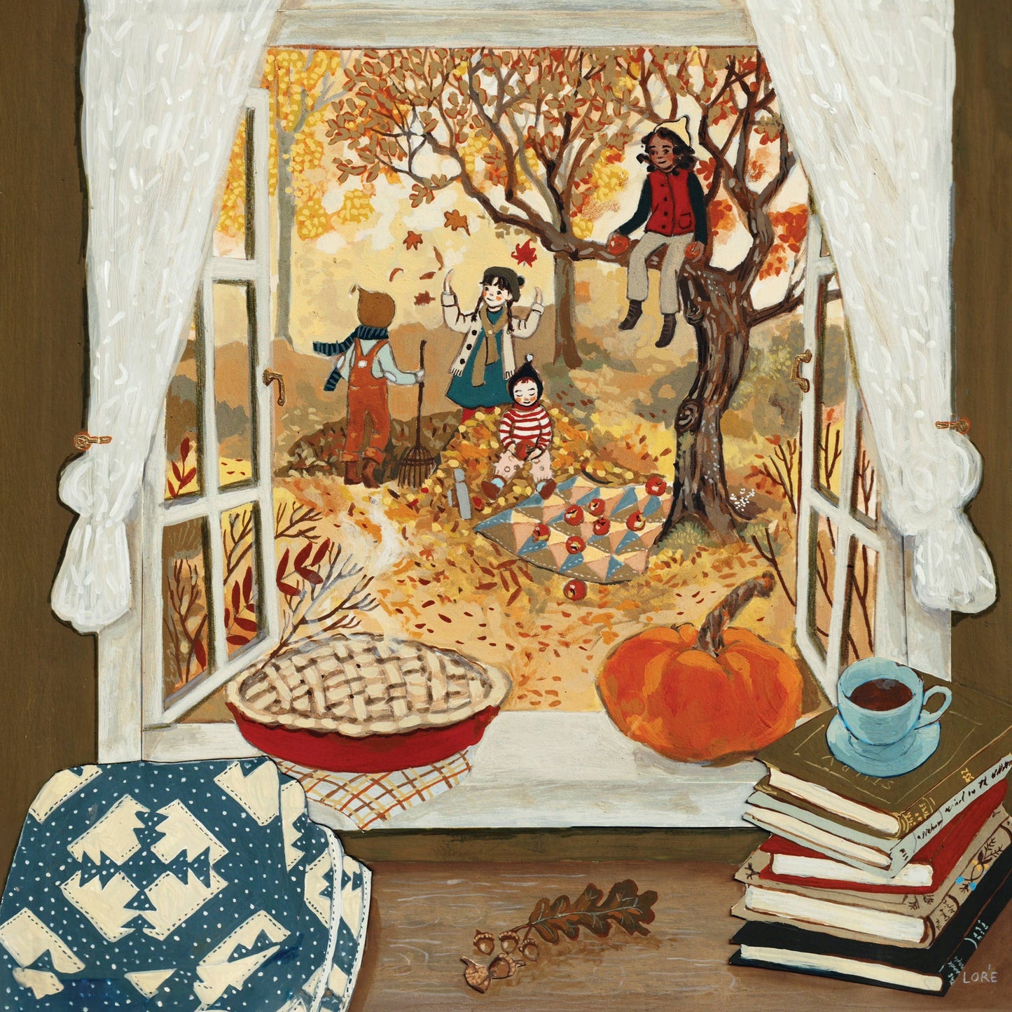 Autumn's Window 100 Piece Mini Puzzle