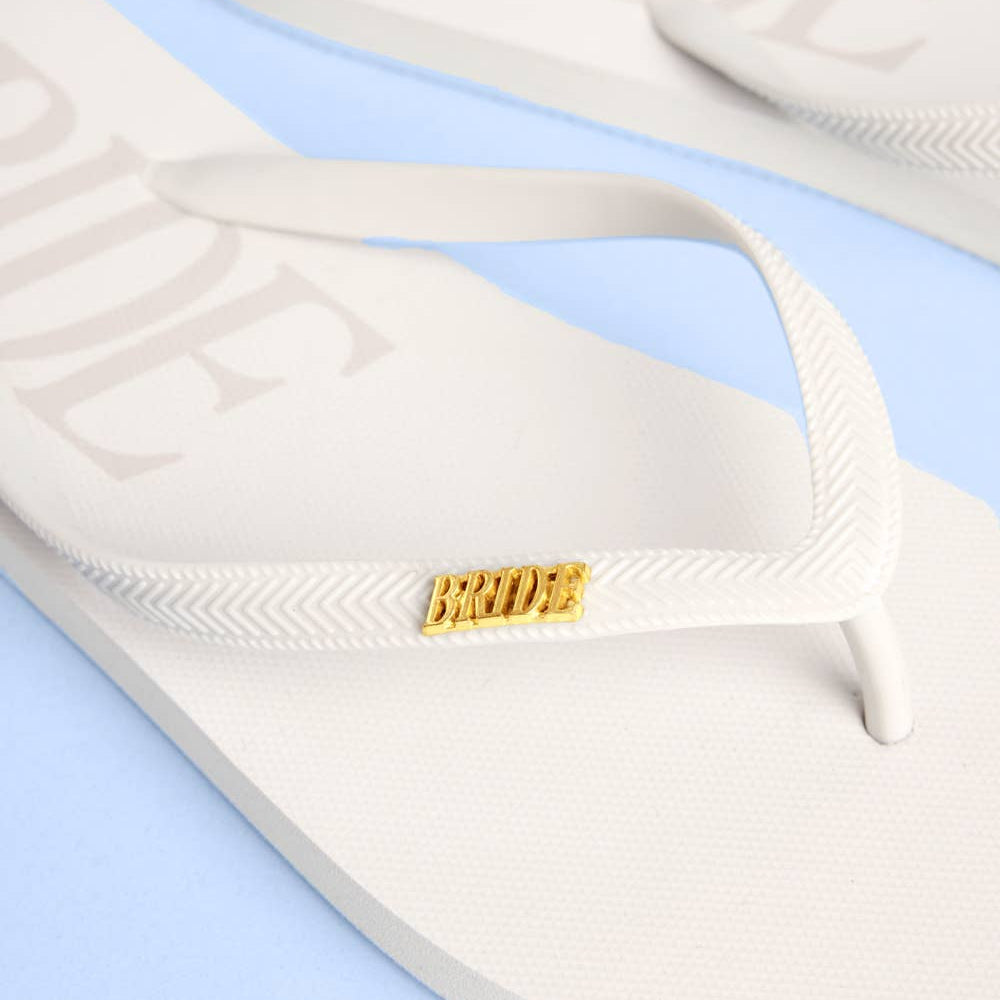 Bride Flip Flops