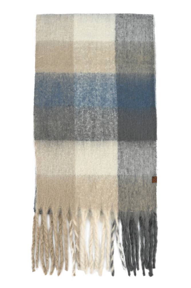Multi Color Plaid Scarf
