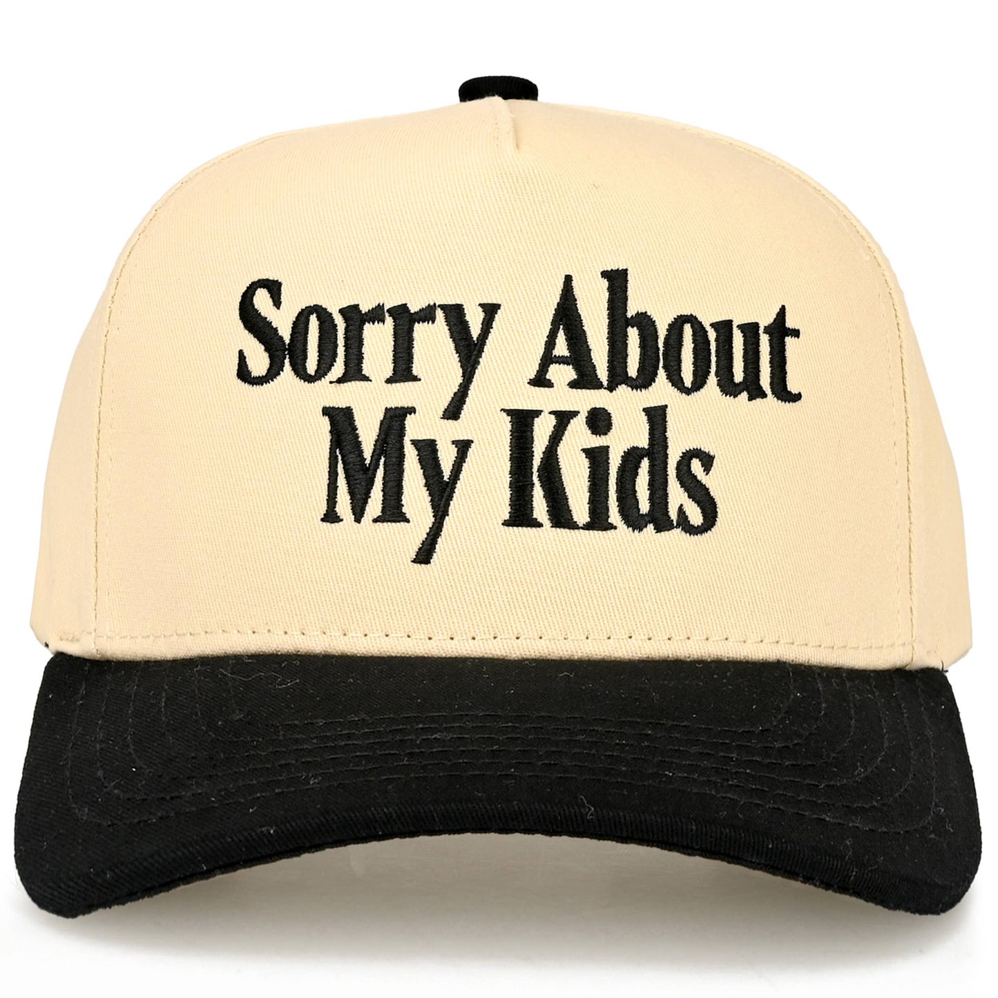 SORRY ABOUT MY KIDS Two Tone Trucker Hat