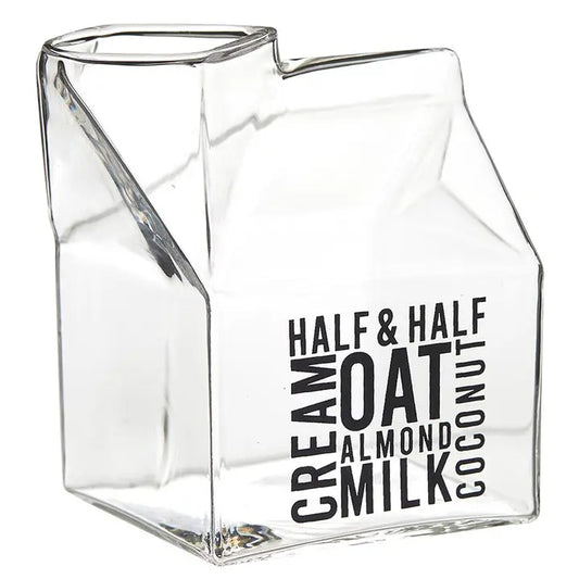 Glass Creamer Milk Carton