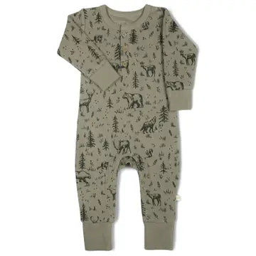 Organic Button Romper