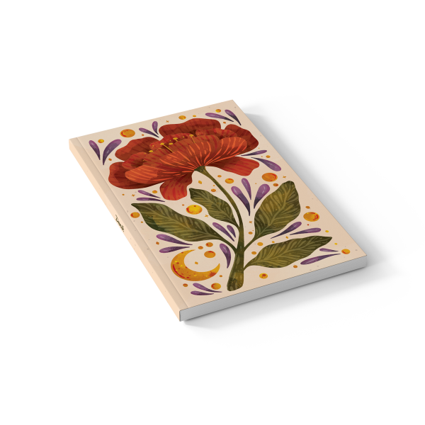 Burgundy Bloom Journal