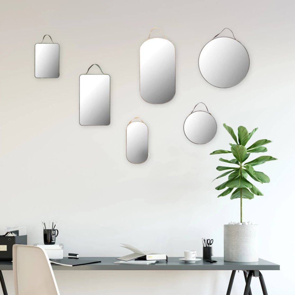 Velvet Edged Wall Mirrors