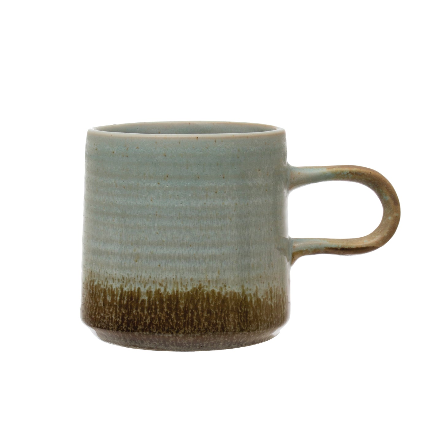 Turquoise Stoneware Mug With Glaze