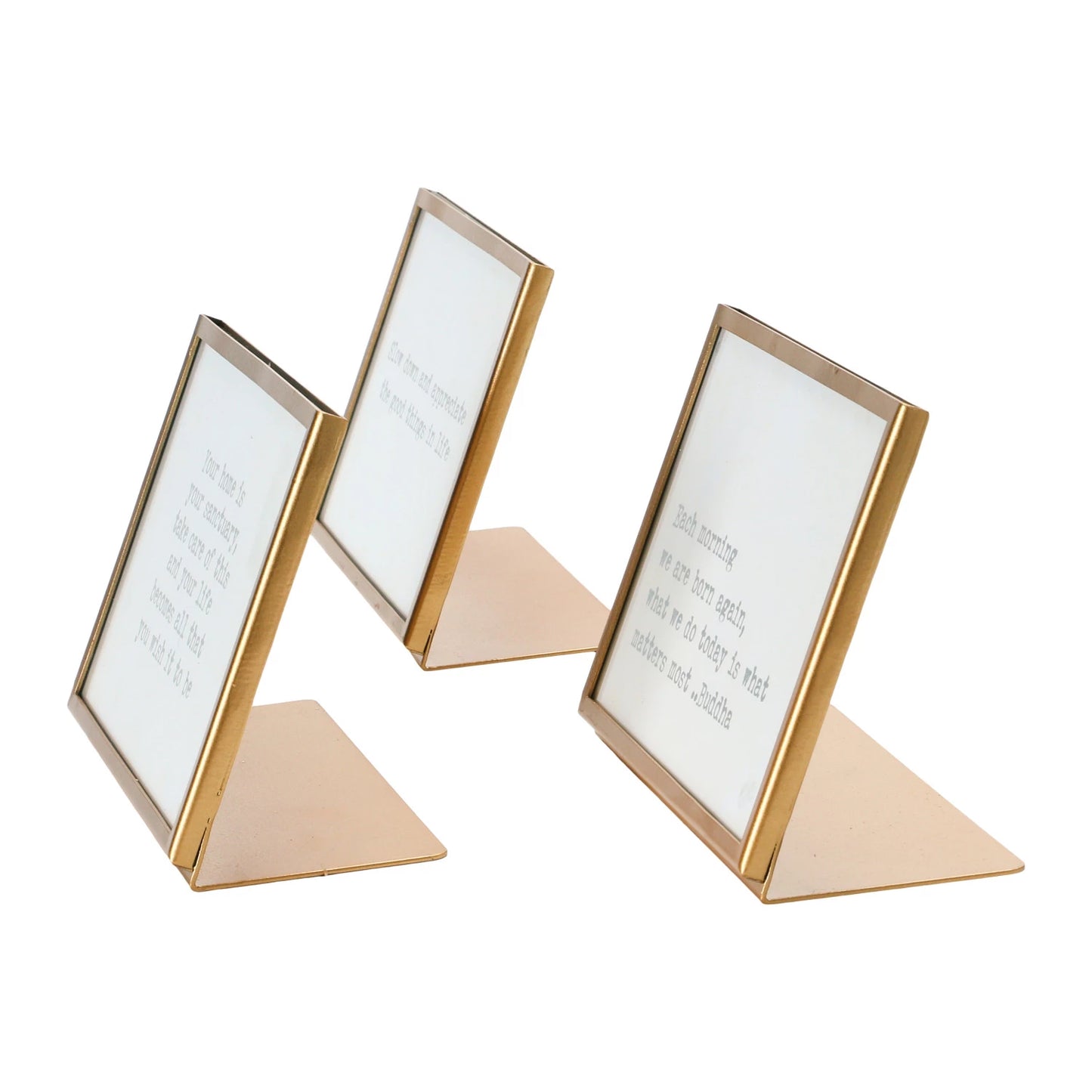 Gold Easel Frame w/ Quote