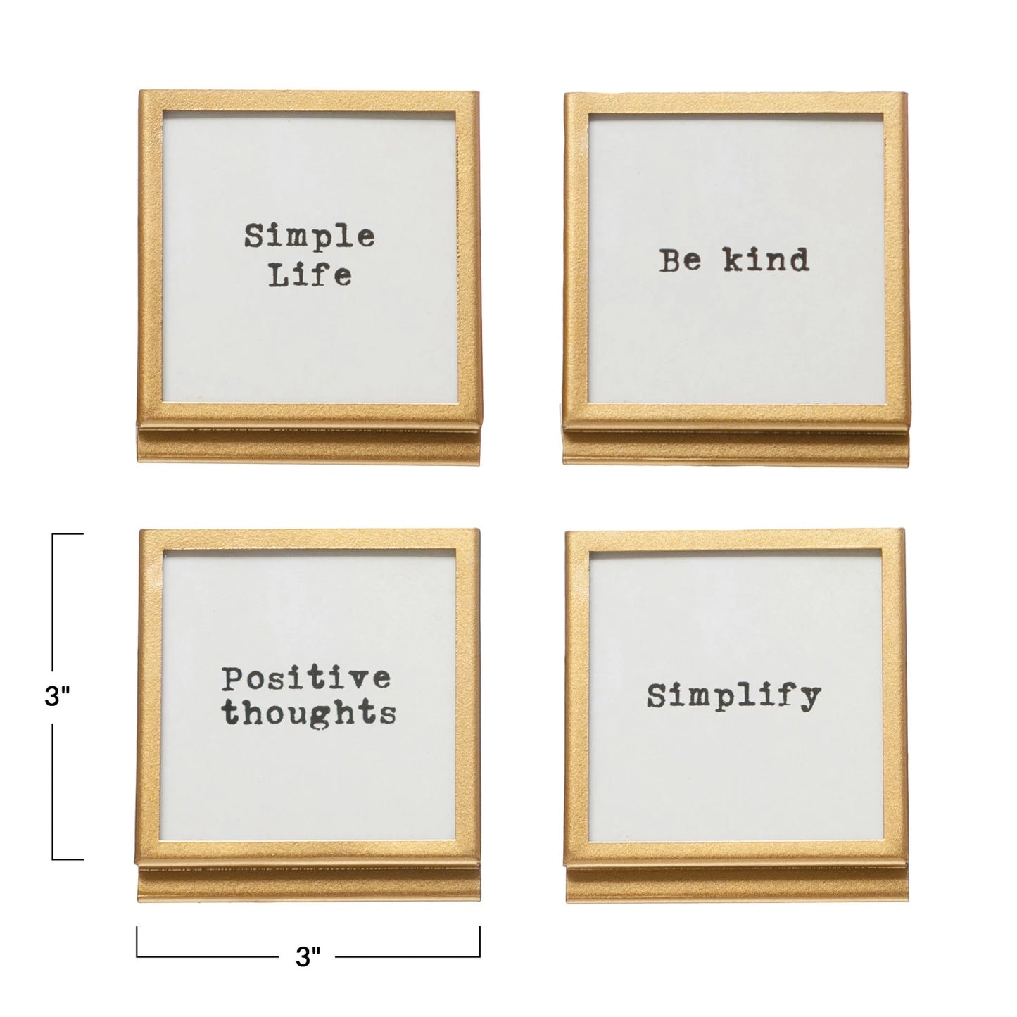 Gold Easel Frame w/ Sayings