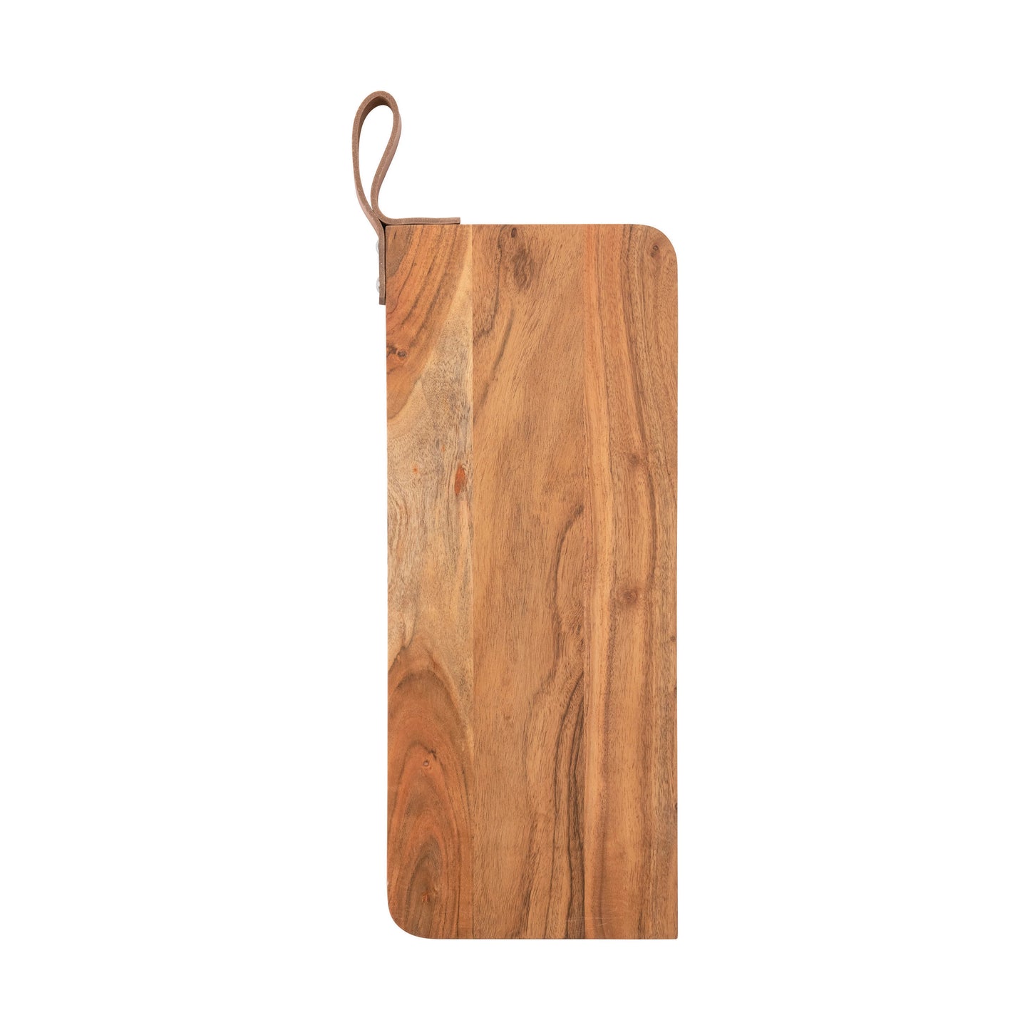 Acacia Wood Board with Leather Strap