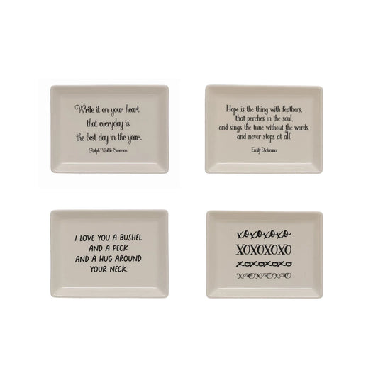 Lovey Saying Plates