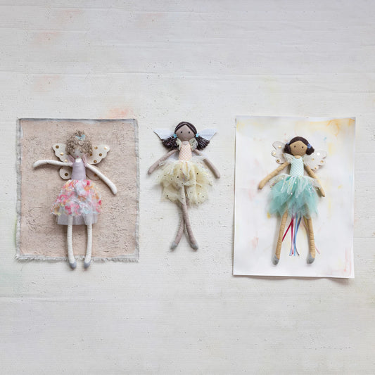 Pastel Fabric Fairy Doll