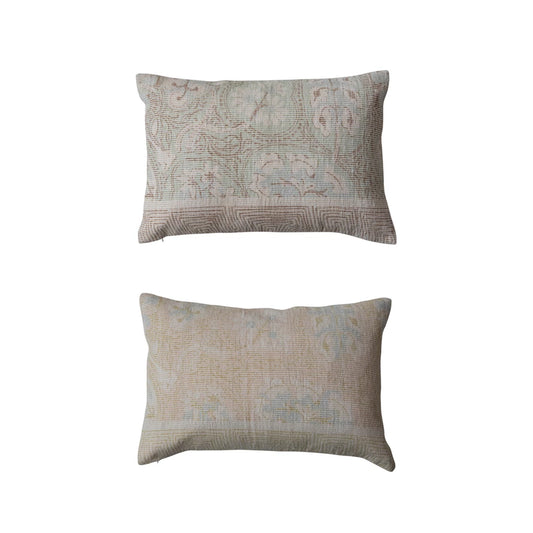 Distressed Accent Lumbar Pillow