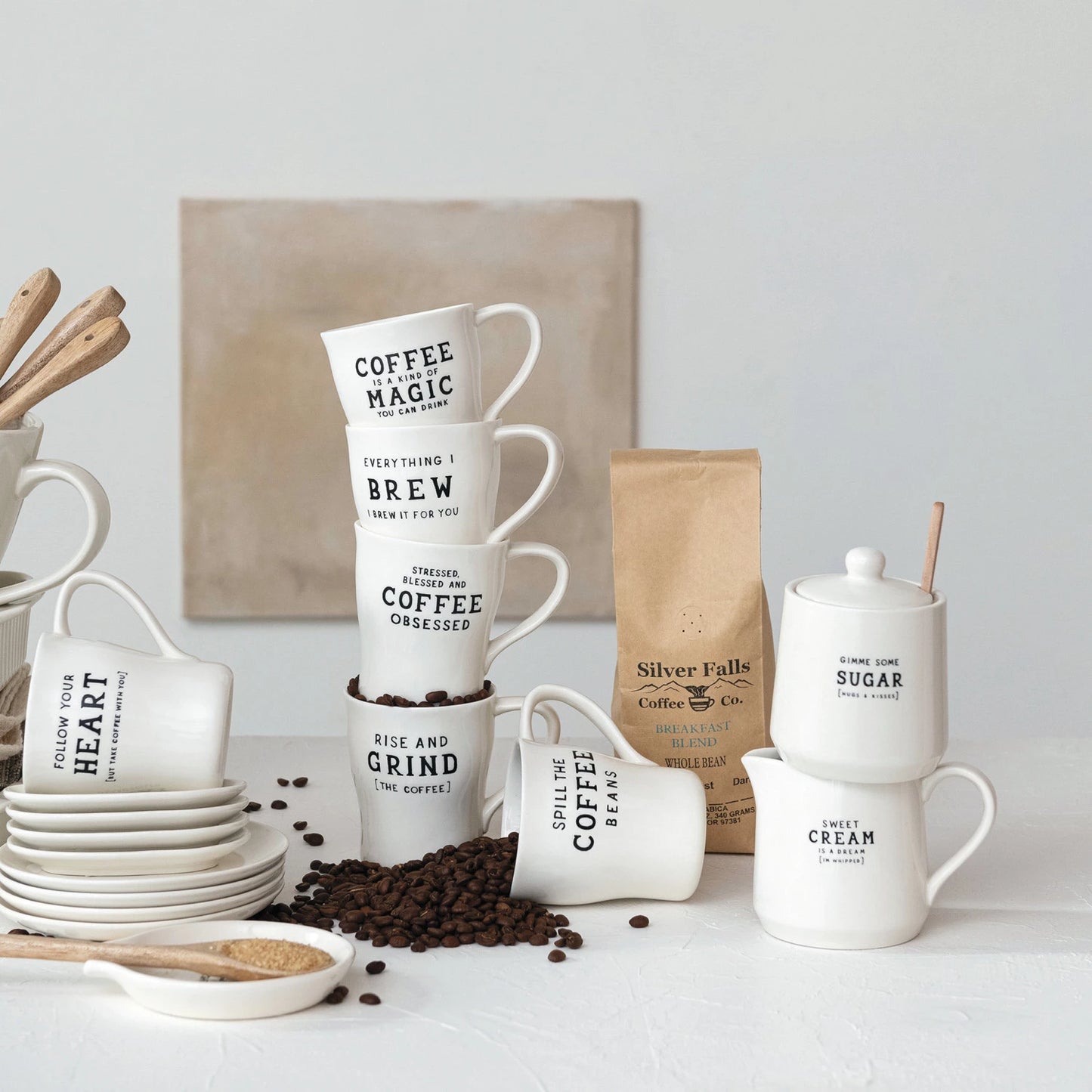 Coffee Lover Stoneware Mugs