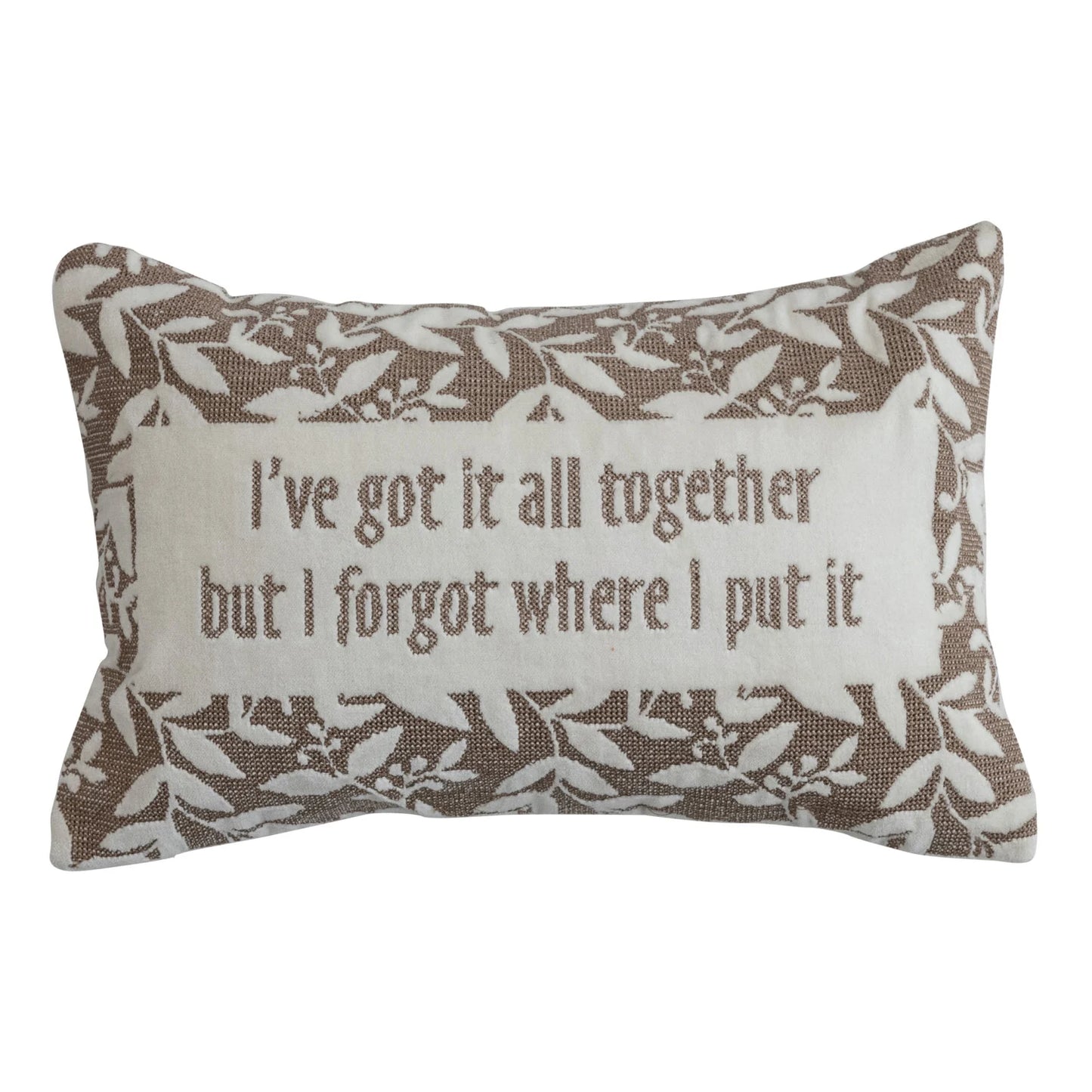 Snarky Embroidered Lumbar Pillows