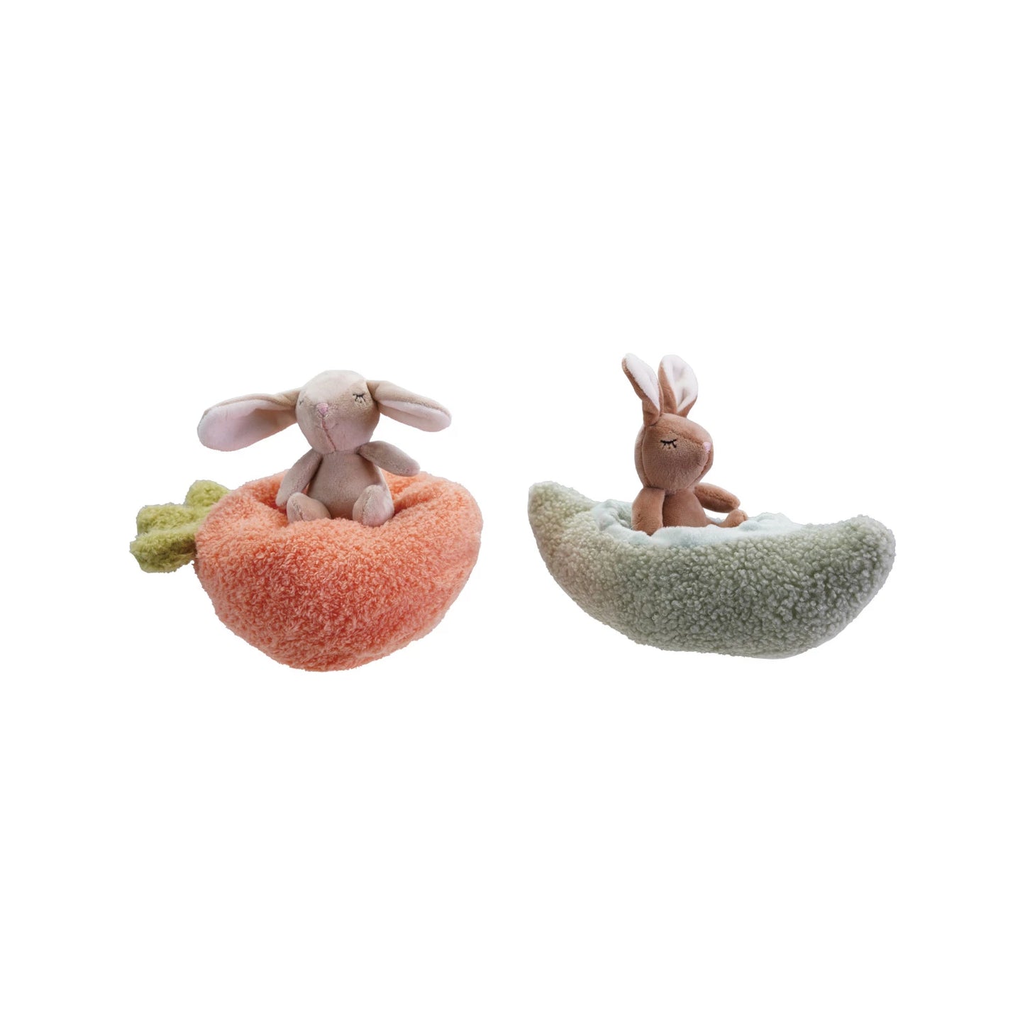 Sleepy Bunnies in Vegetable Beds