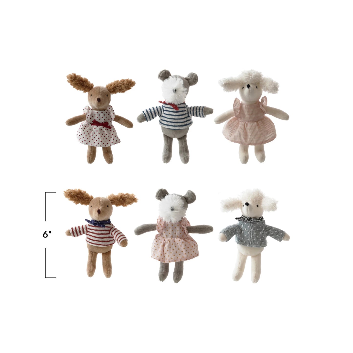 Plush Dogs in Clothes