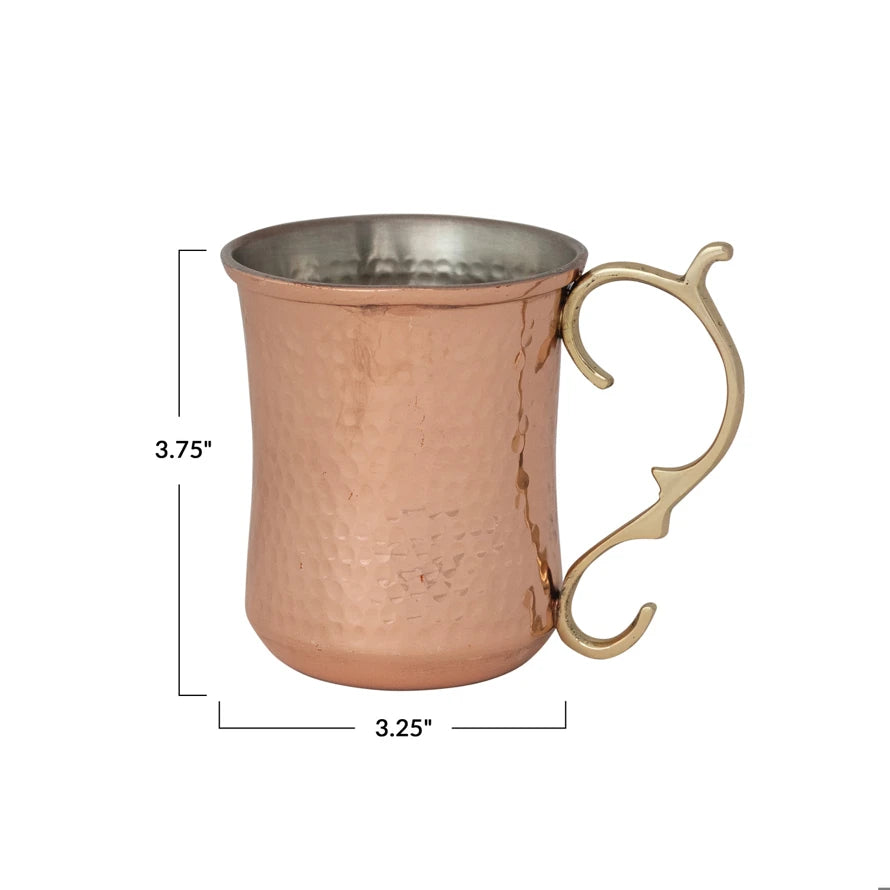 Hammered Stainless Steel Mule Mug