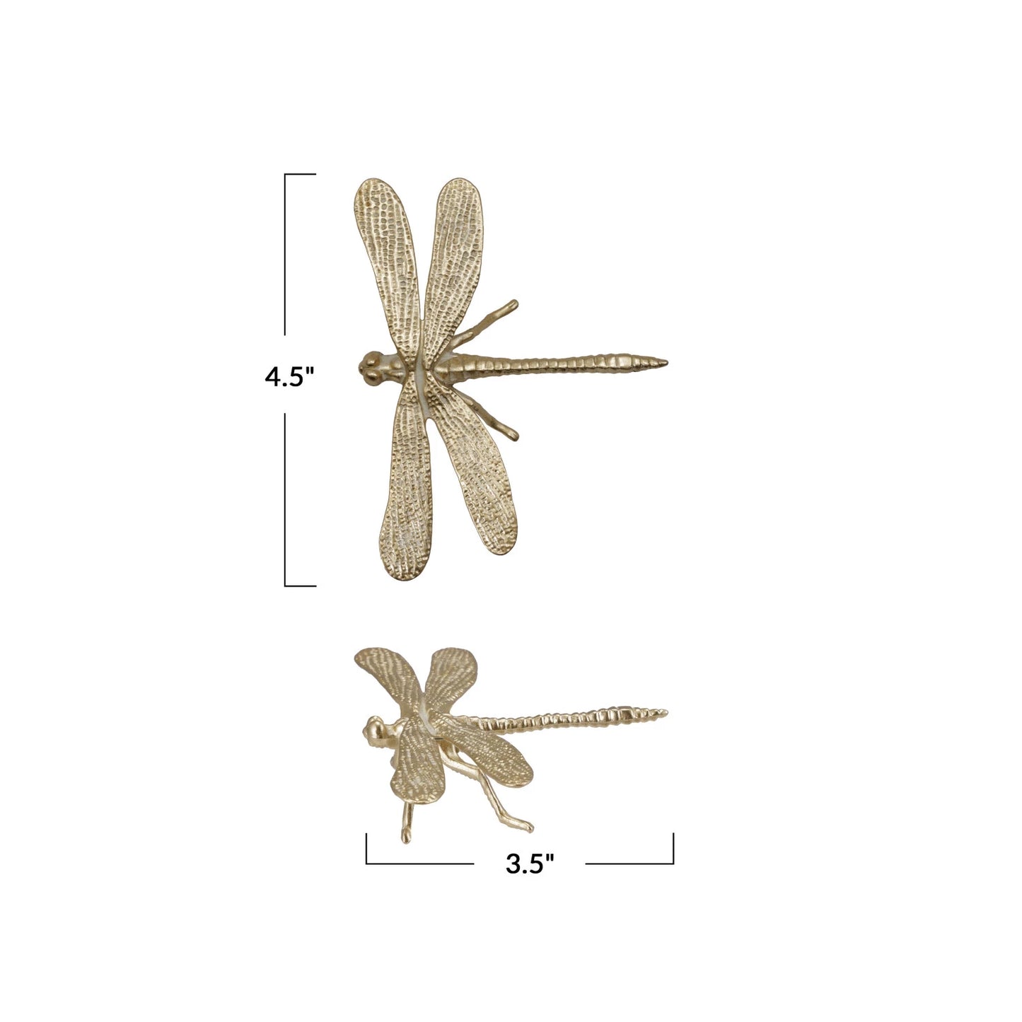 Gold Cast Iron Insects