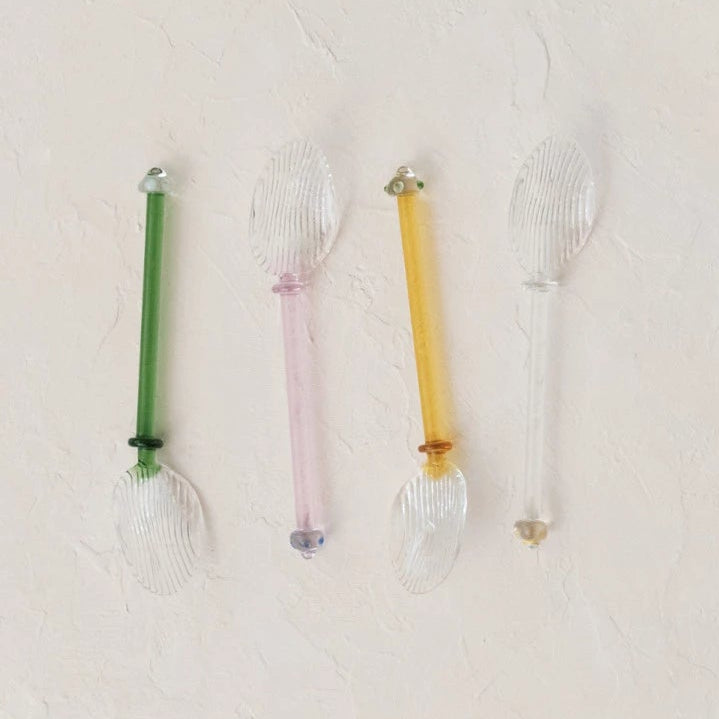 Pastel Glass Spoons