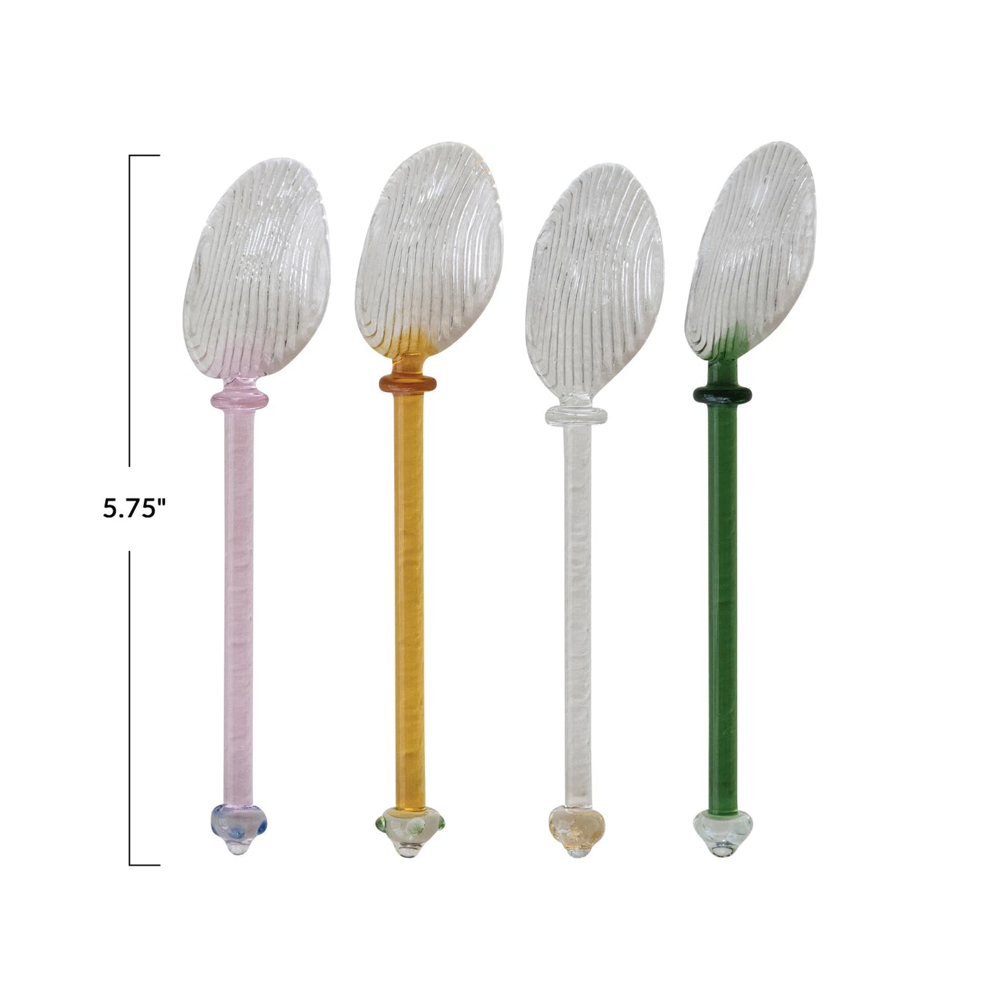 Pastel Glass Spoons