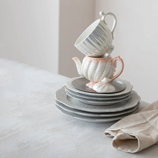 Fluted Mug w/ Pearl & Iridescent Finish