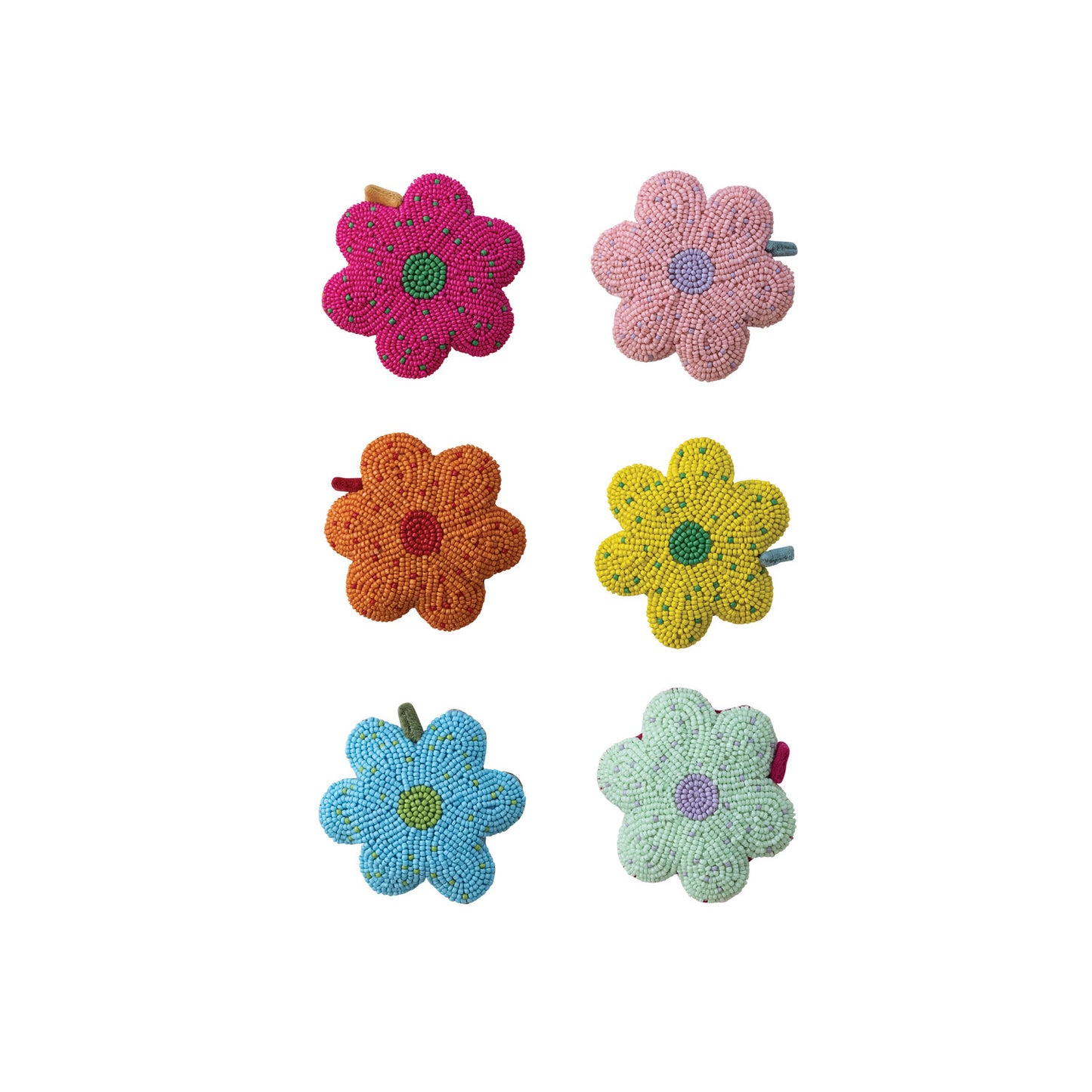 Handmade Beaded Flower Shaped Tape Measures