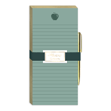 Gold Foiled Teacher Notepad w/ Pen