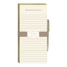 Gold Foiled Teacher Notepad w/ Pen