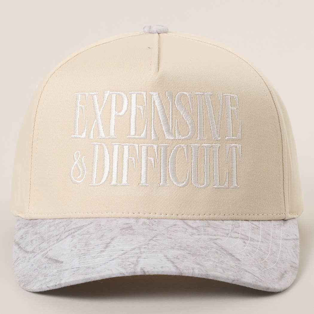 Expensive & Difficult Embroidered Trucker Hat