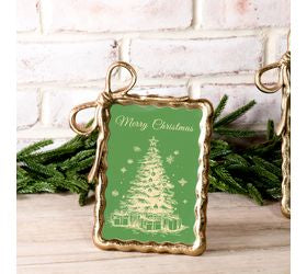 Gold Ribbon Photo Frame