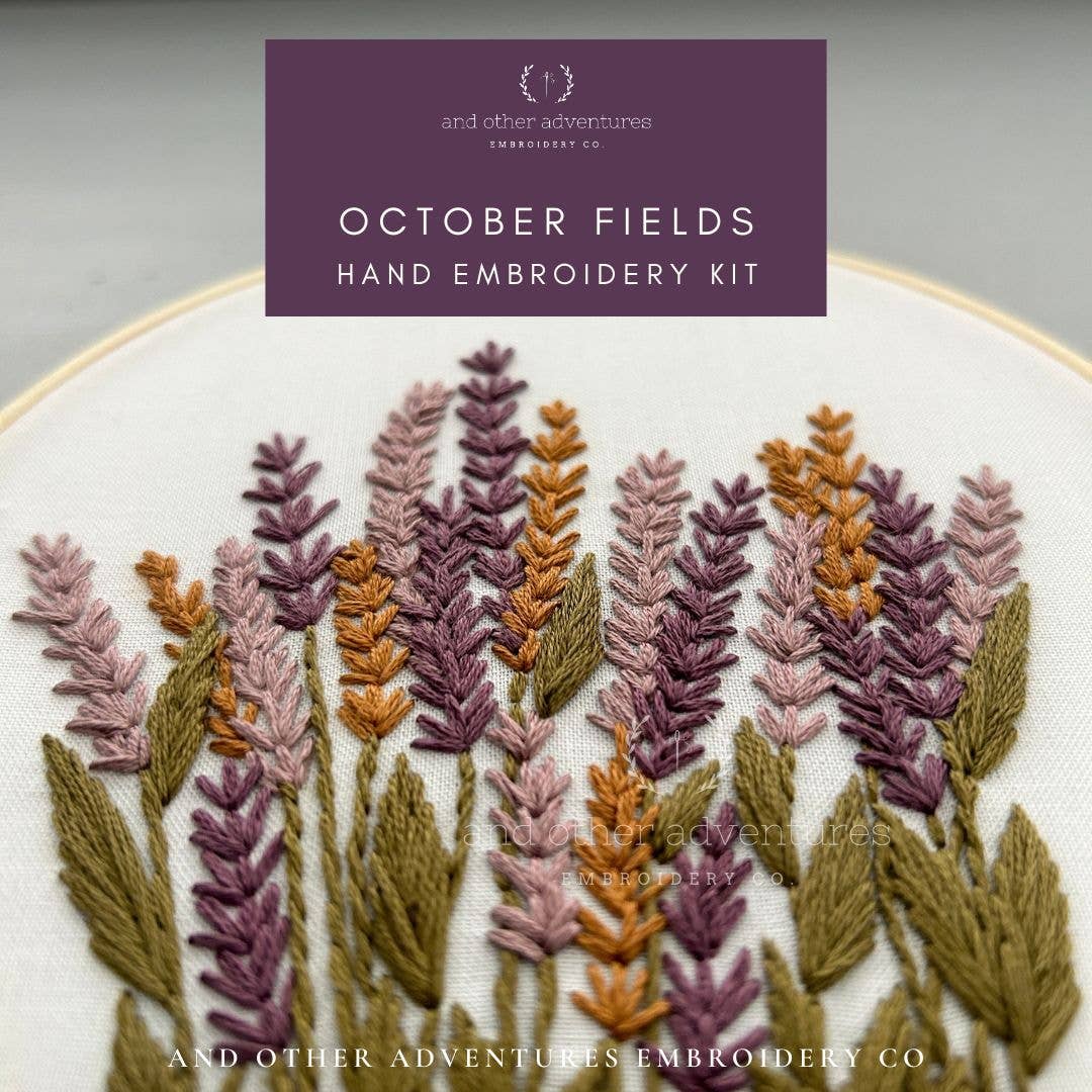 October Fields Embroidery Kit