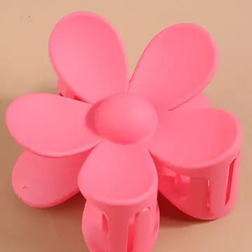 Matte Floral Claw Clips