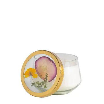 Pressed Floral Candles