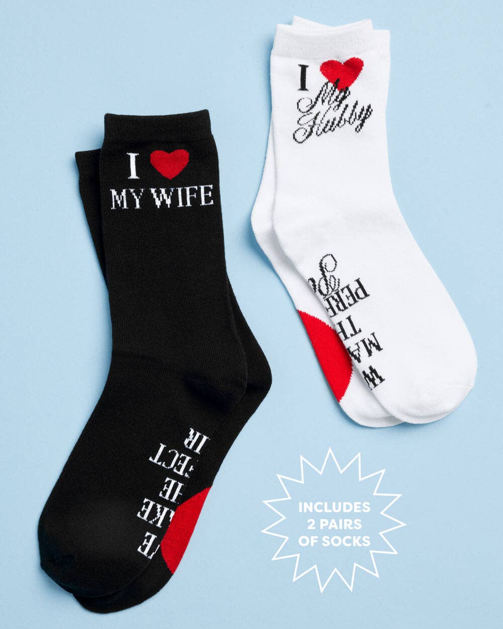 Couples Wedding Socks - Gift Set