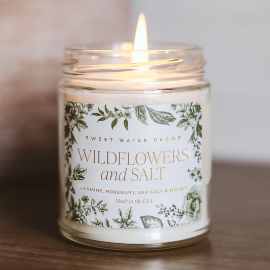 Wildflowers + Salt Candle